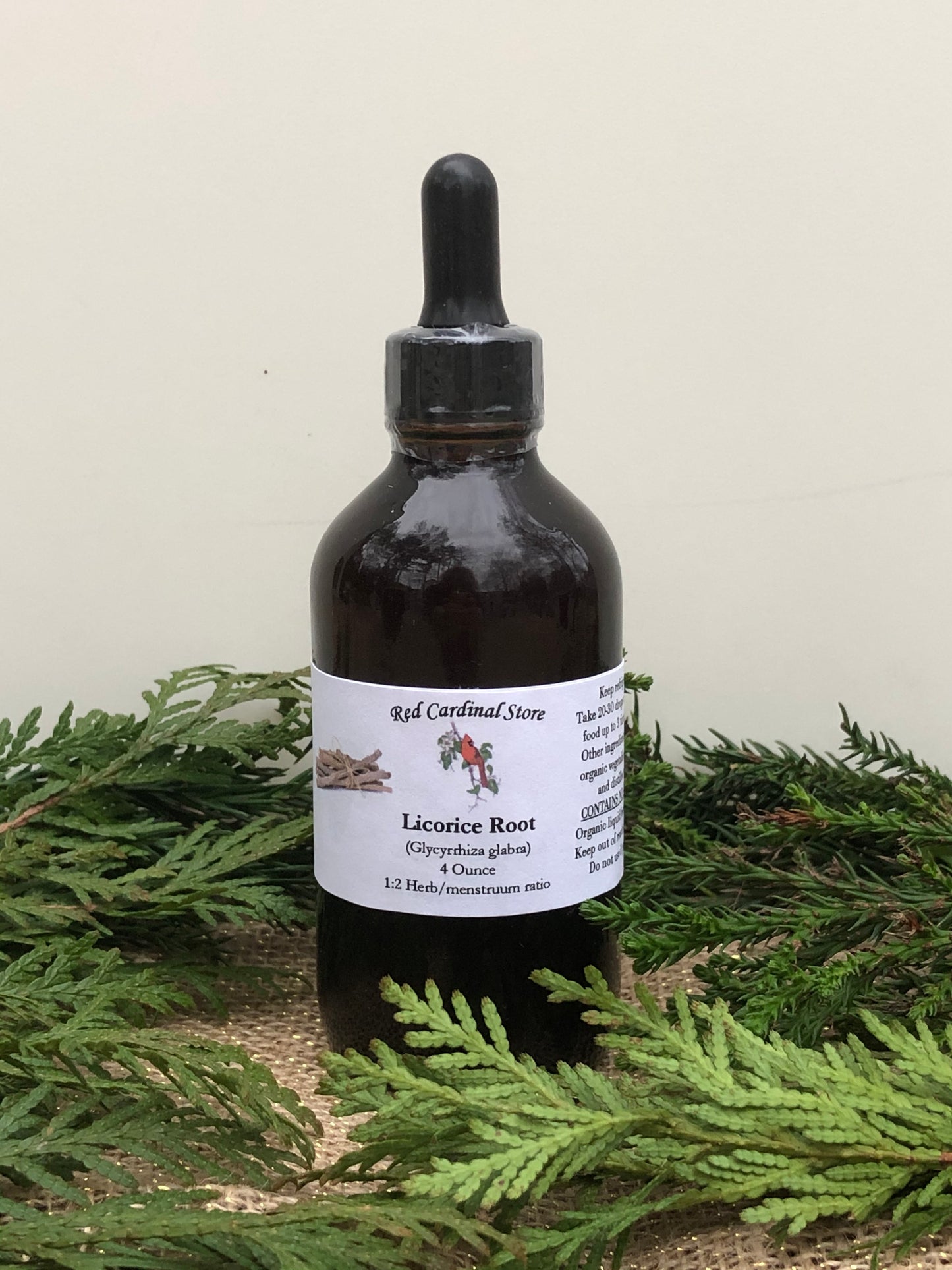 甘草根(炙甘草)酊药草提取物双重提取