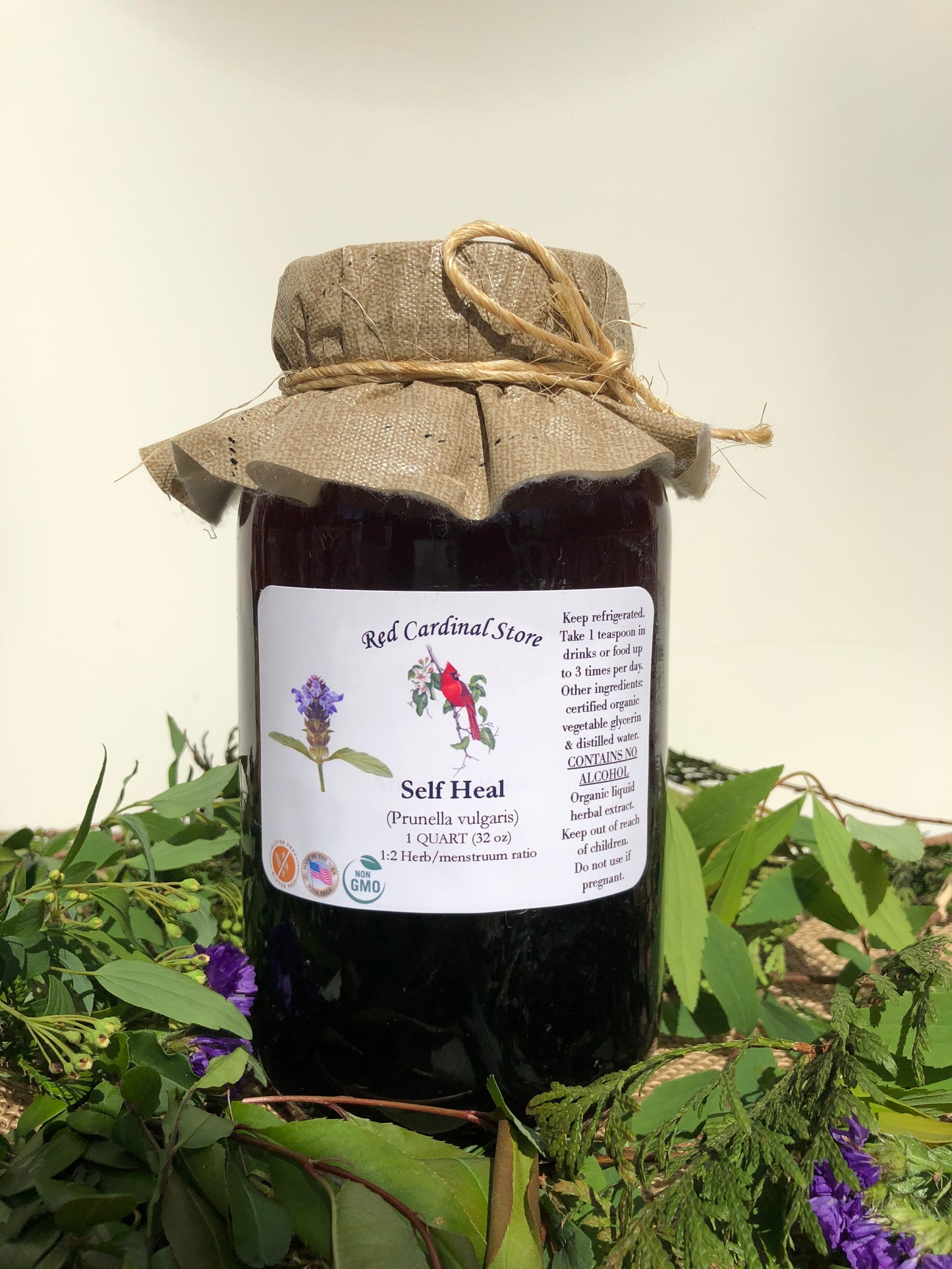 Self Heal (Prunella Vulgaris, Heal-all, Xia Ku Cao, Blue Curls) Tincture Herb Extract Double Extraction