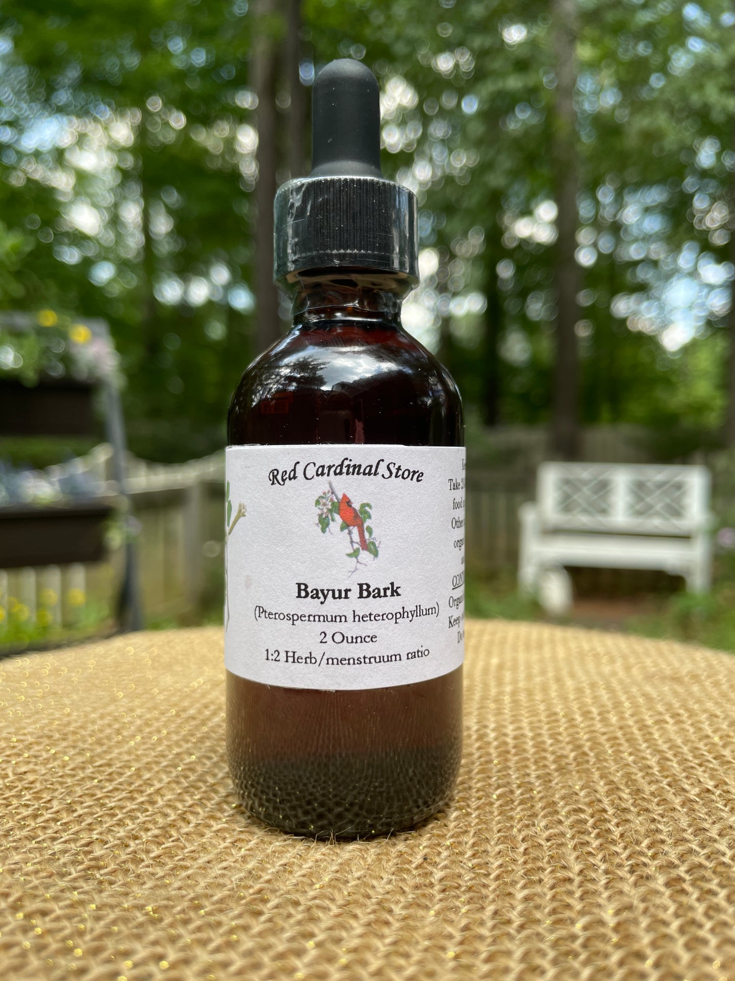 Bayur Bark (Pterospermum Heterophyllum, Fan Bai Ye Shu) Tincture Herb Extract Double Extraction