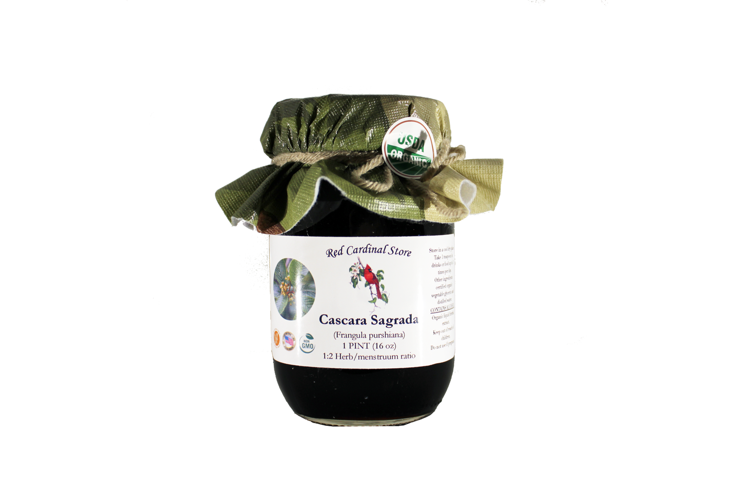 Cascara Sagrada Tincture Herb Extract Double Extraction