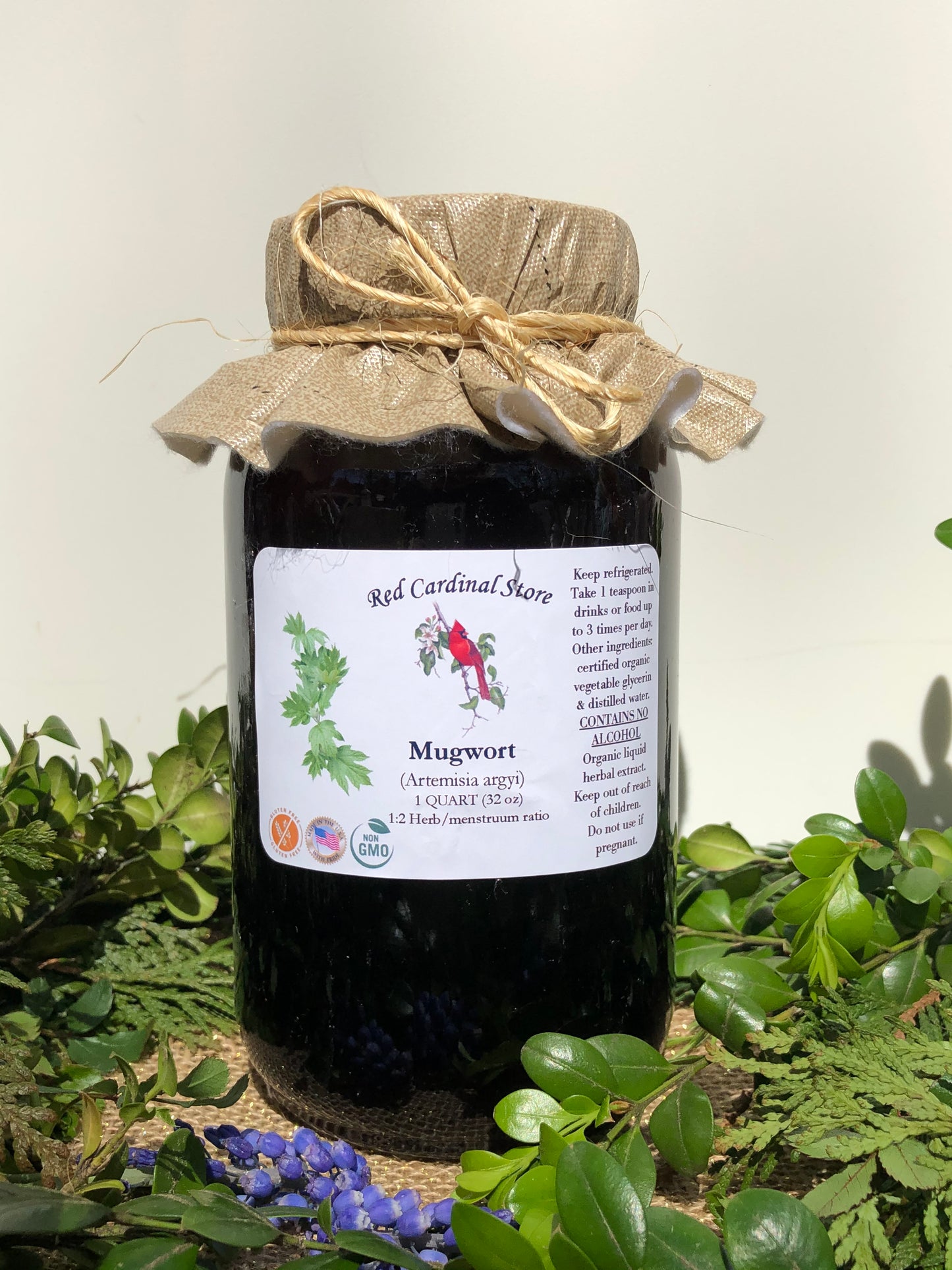 Mugwort (Yomogi) Tincture Herb Extract Double Extraction