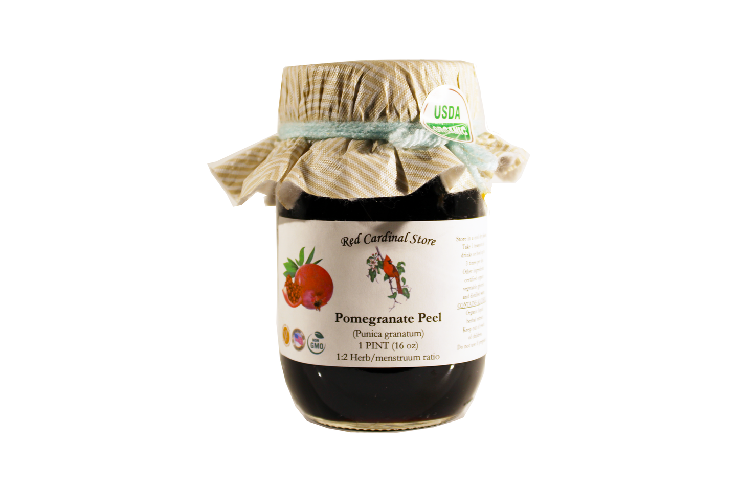 Pomegranate Peel (Punica Granatum) Tincture Herb Extract Double Extraction