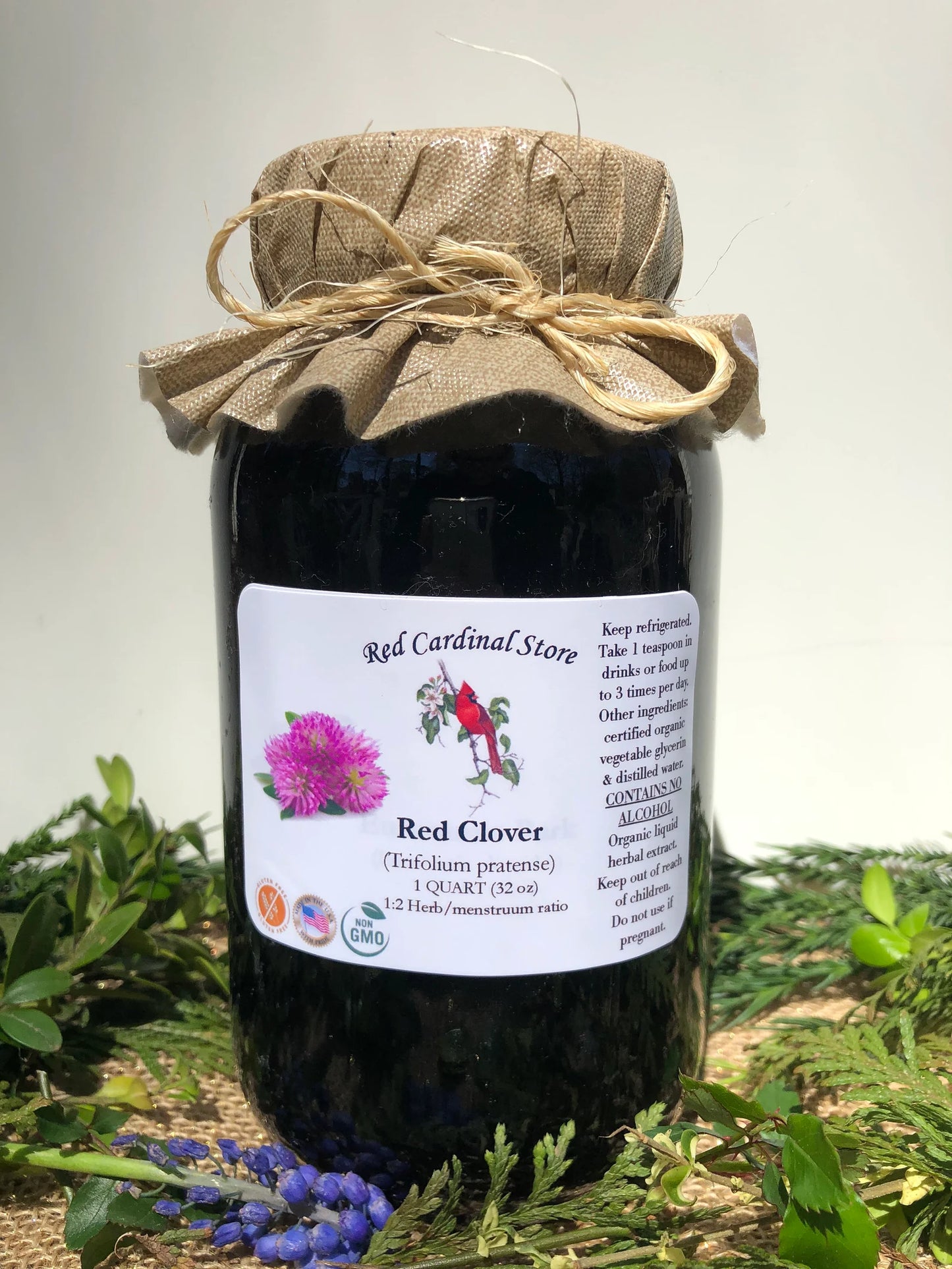 Red Clover Tincture Herb Extract Double Extraction