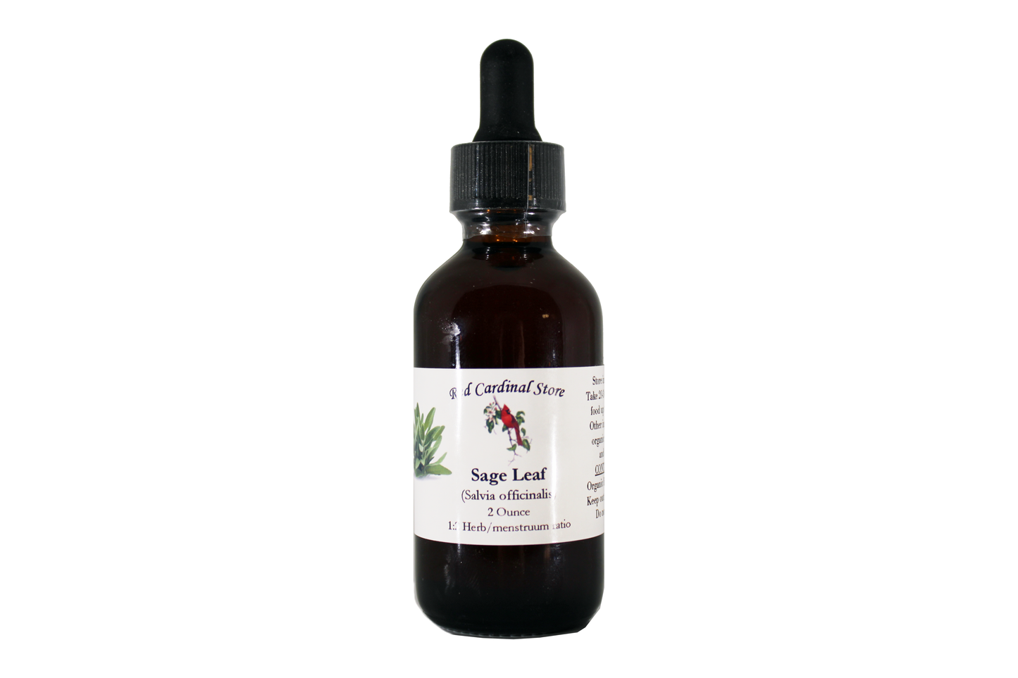 Sage Leaf Tincture Herb Extract Double Extraction