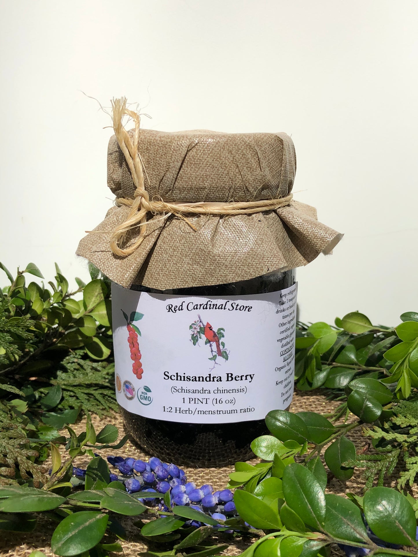 Schisandra Berry (Magnolia Vine, Wu Wei Zi) Tincture Herb Extract Double Extraction