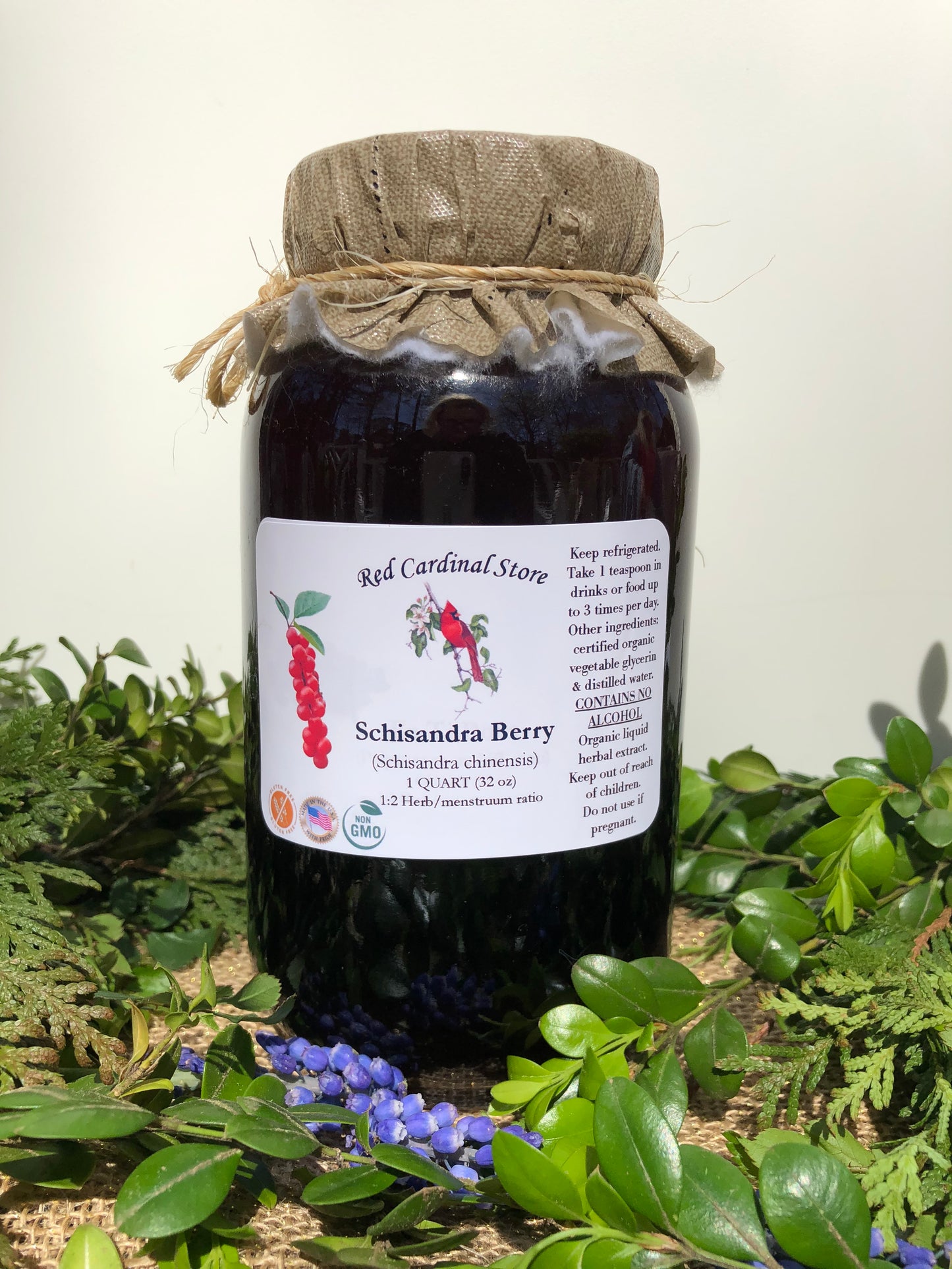 Schisandra Berry (Magnolia Vine, Wu Wei Zi) Tincture Herb Extract Double Extraction