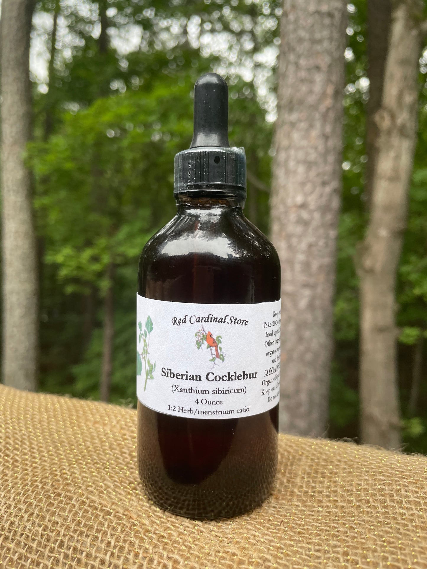 Siberian Cocklebur (Xanthium Sibiricum) Tincture Herb Extract Double Extraction