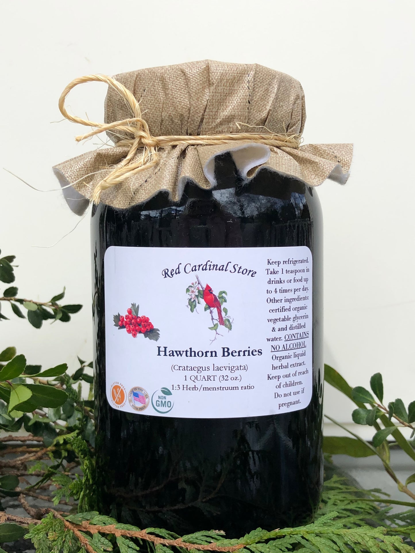 Hawthorn Berry Tincture Herb Extract Double Extraction