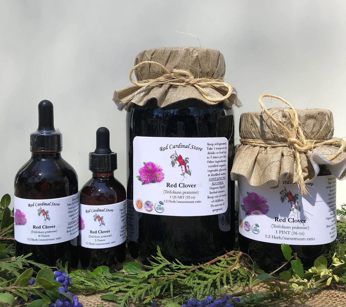 Red Clover Tincture Herb Extract Double Extraction