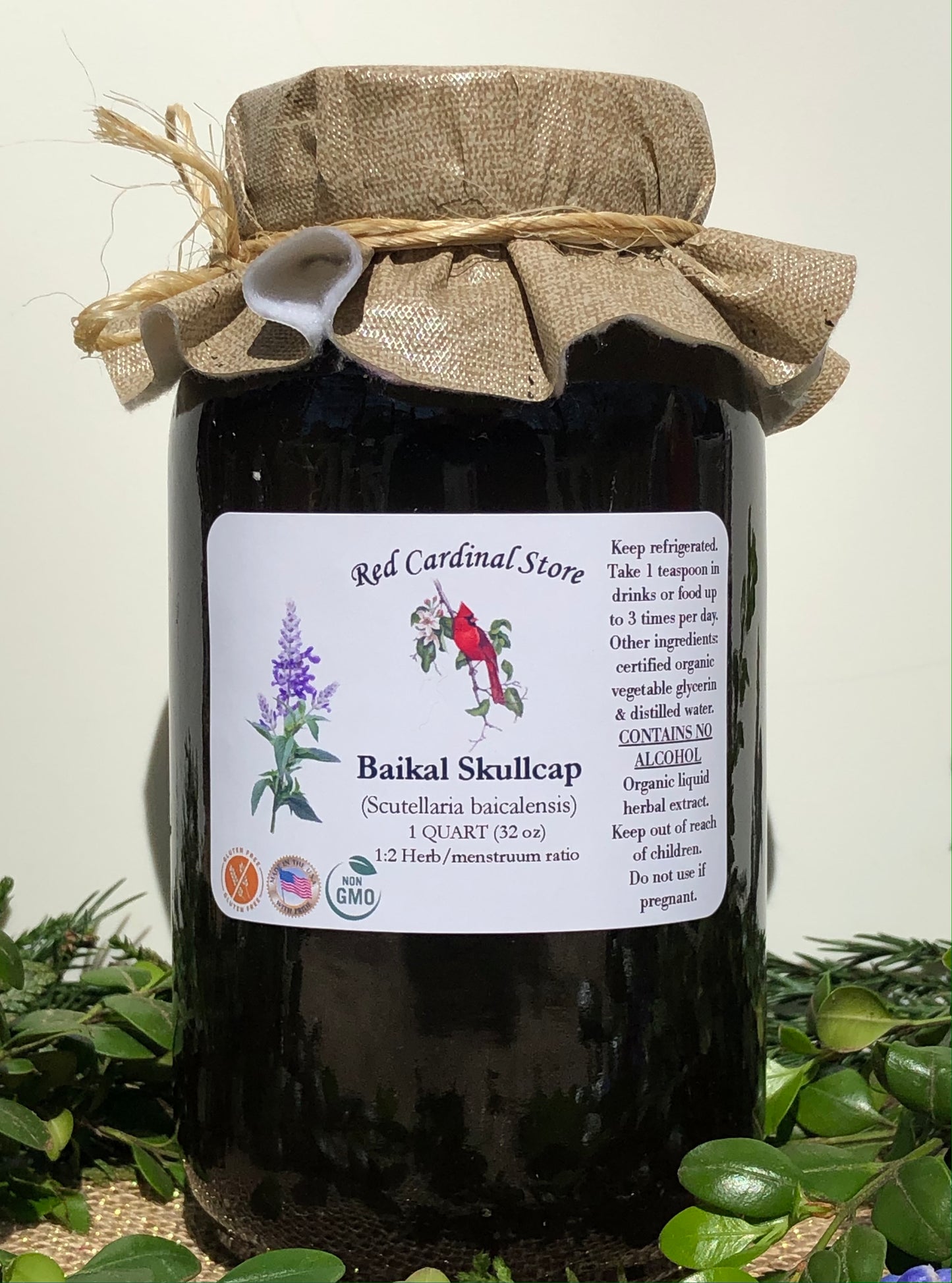 Baikal Skullcap Tincture Herb Extract Double Extraction