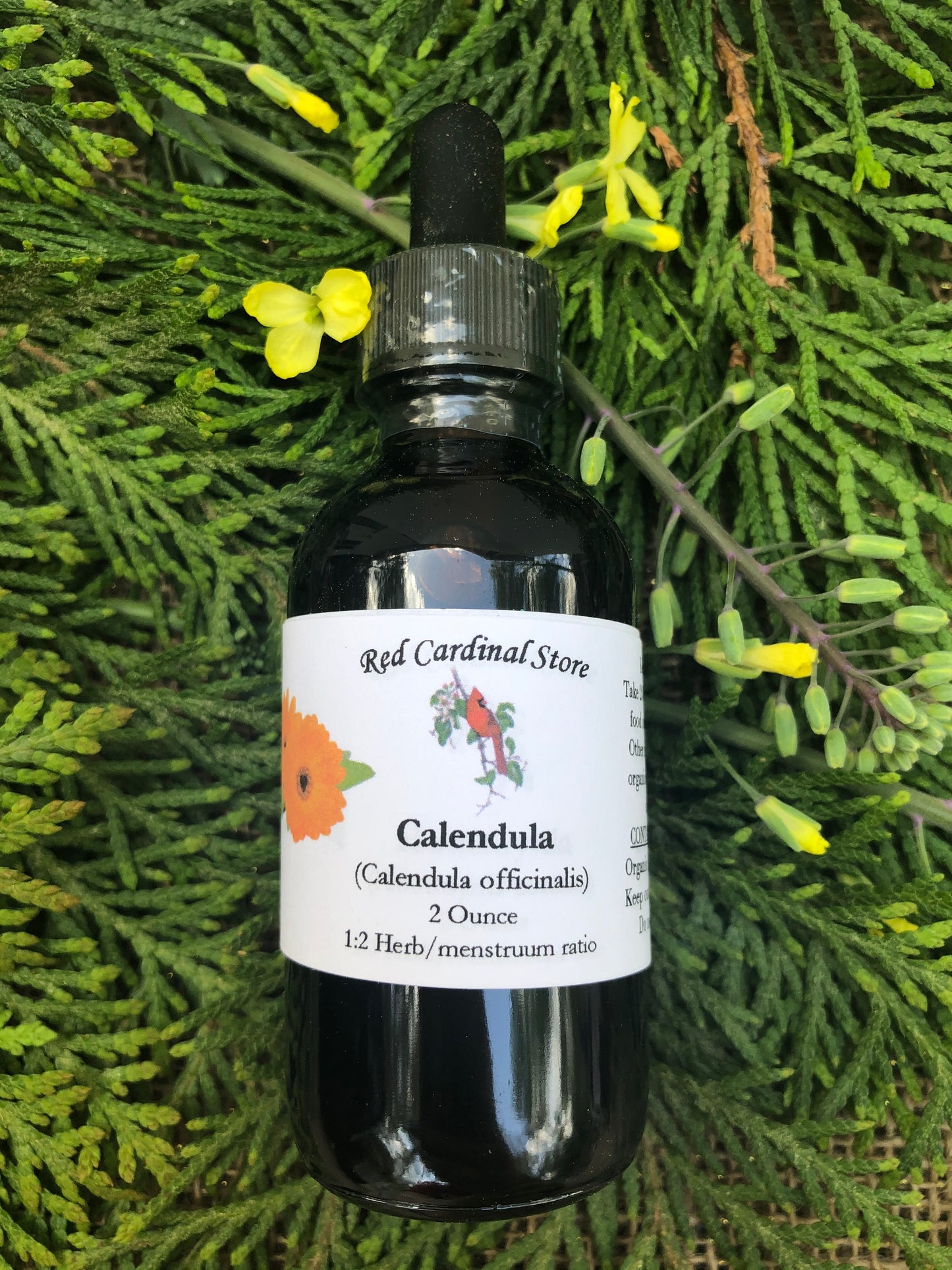 Calendula Tincture Herb Extract Double Extraction