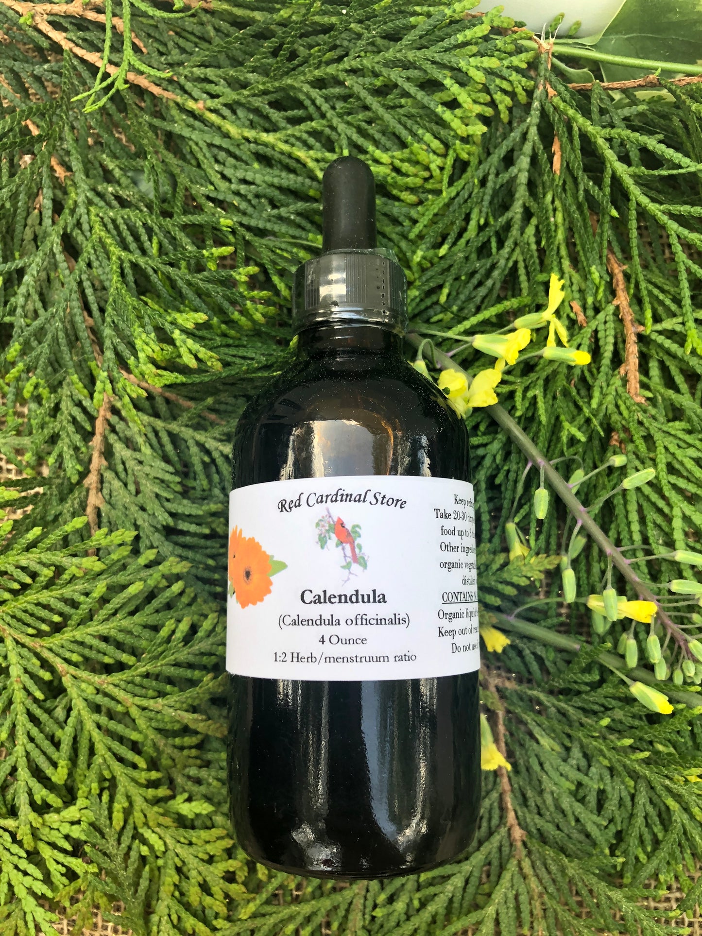 Calendula Tincture Herb Extract Double Extraction