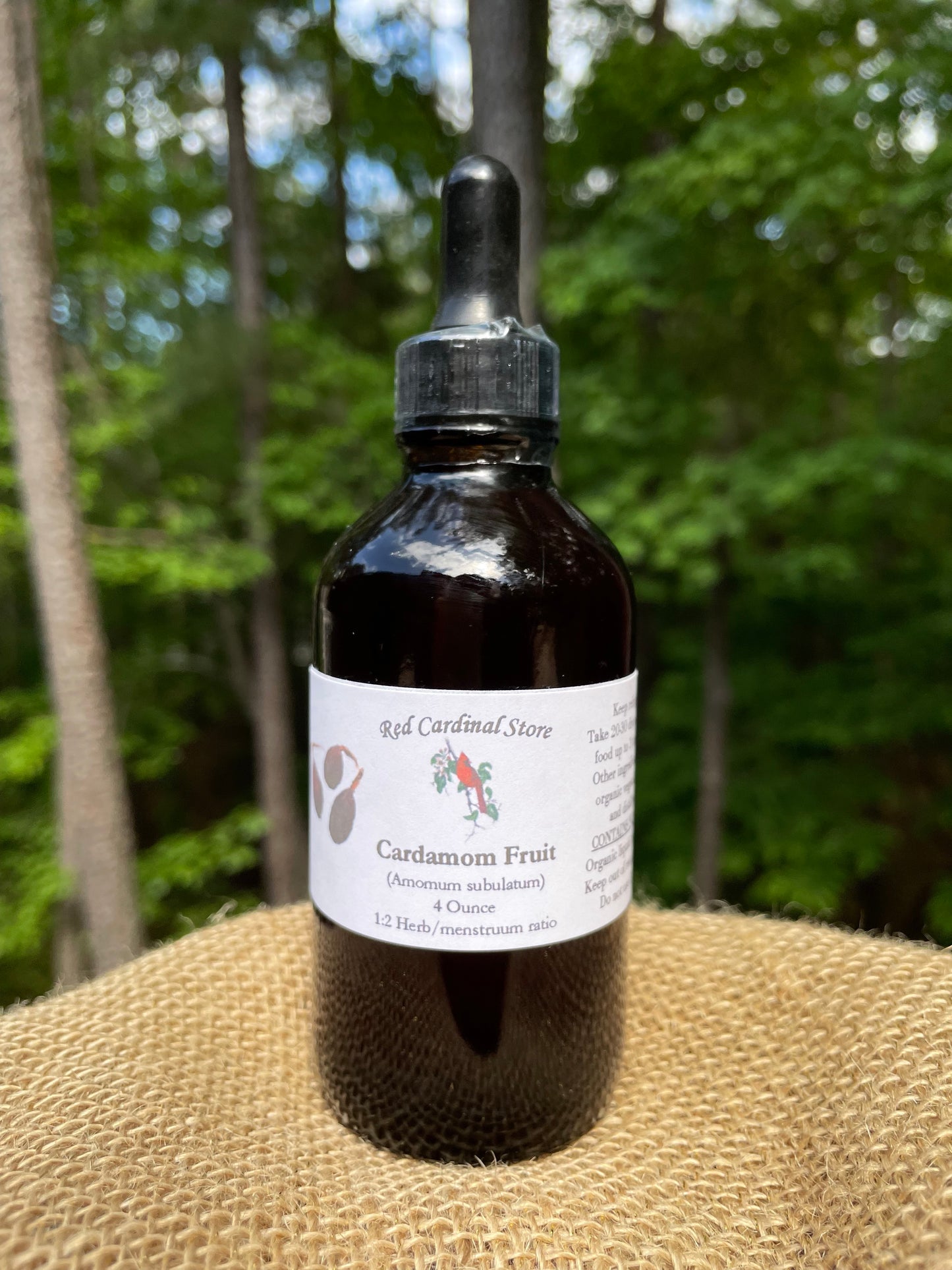 Black Cardamom Fruit Tincture Herb Extract Double Extraction