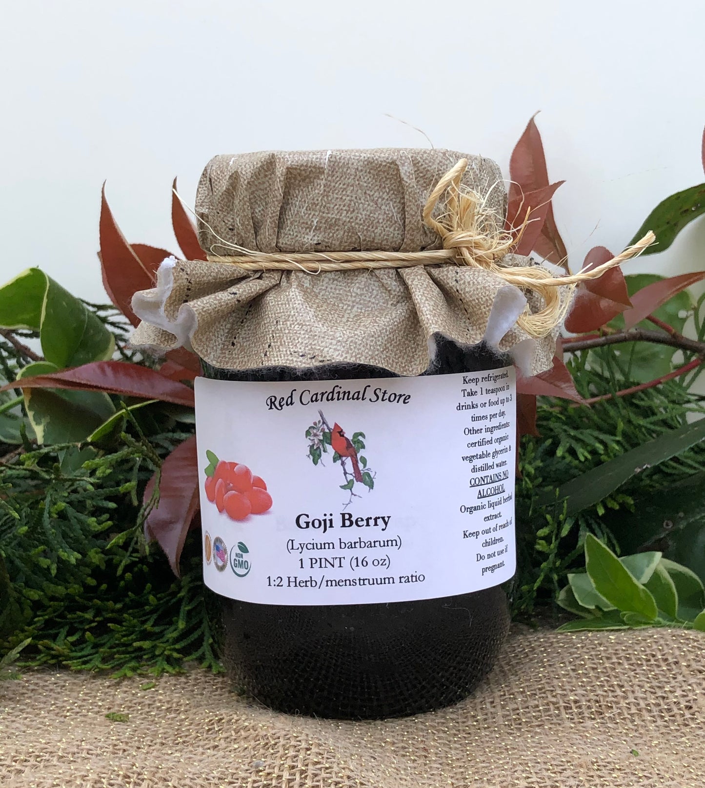 Goji Berry (Matrimony Vine, Murali, Bocksdorn) Tincture Herb Extract Double Extraction