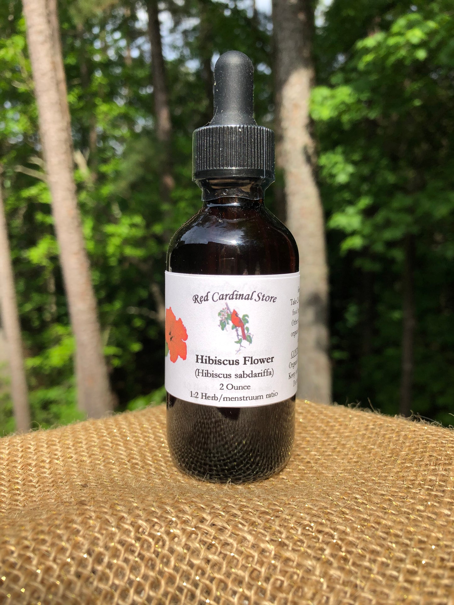 Hibiscus Flower Tincture Herb Extract Double Extraction