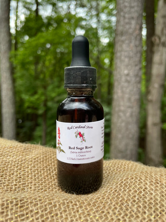 Red Sage Root Tincture Herb Extract Double Extraction