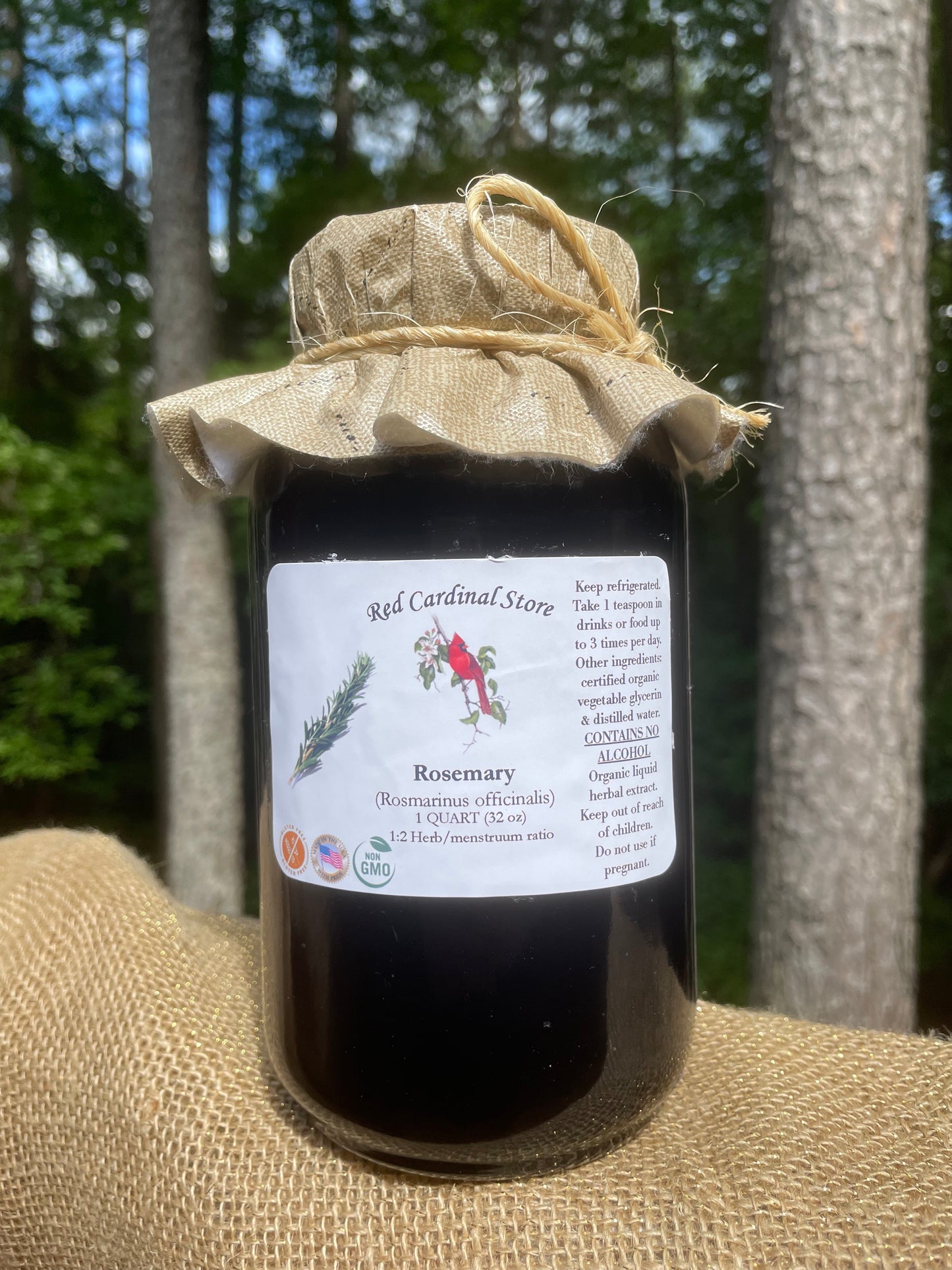 Rosemary Tincture Herb Extract Double Extraction