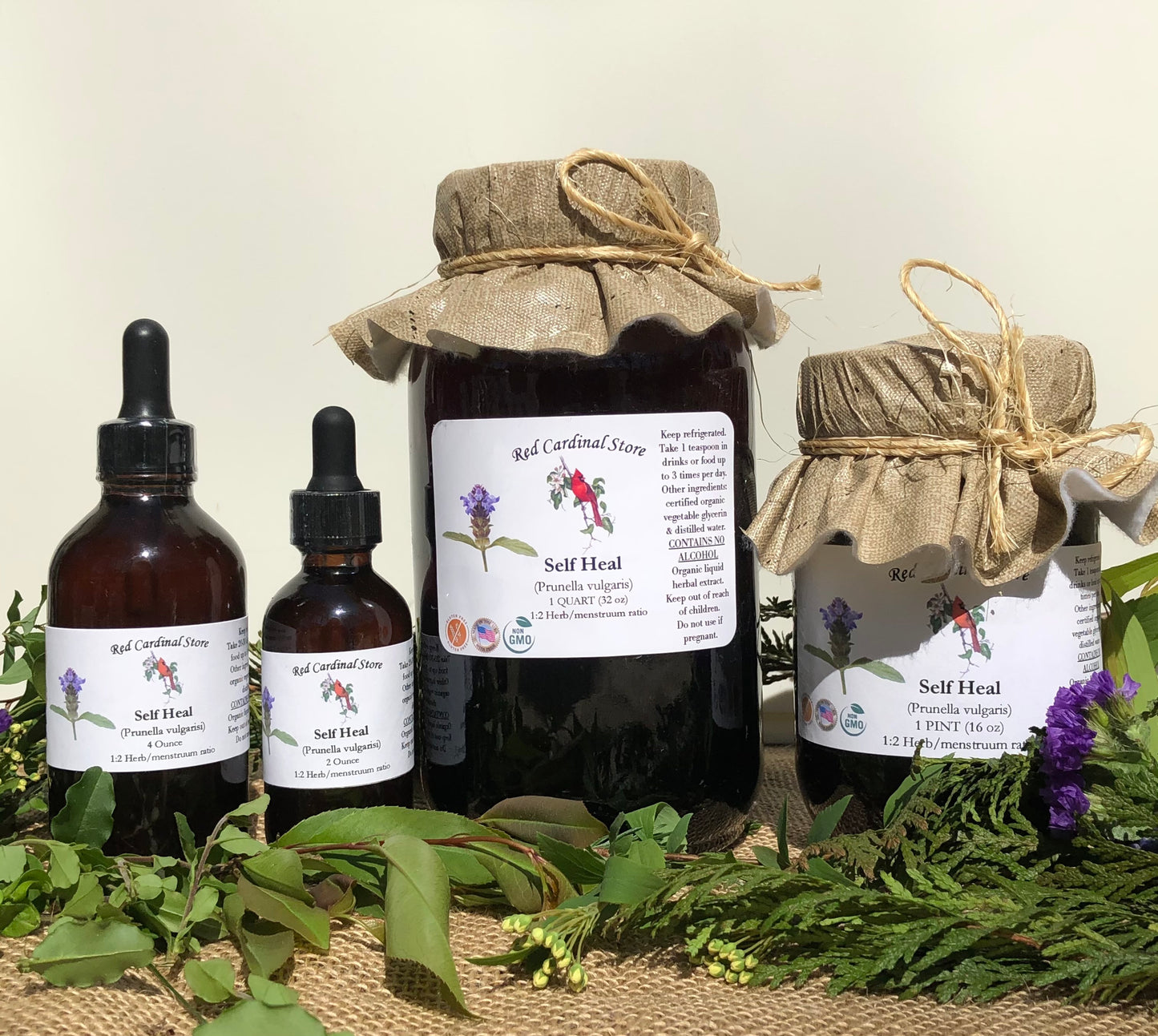 Self Heal (Prunella Vulgaris, Heal-all, Xia Ku Cao, Blue Curls) Tincture Herb Extract Double Extraction