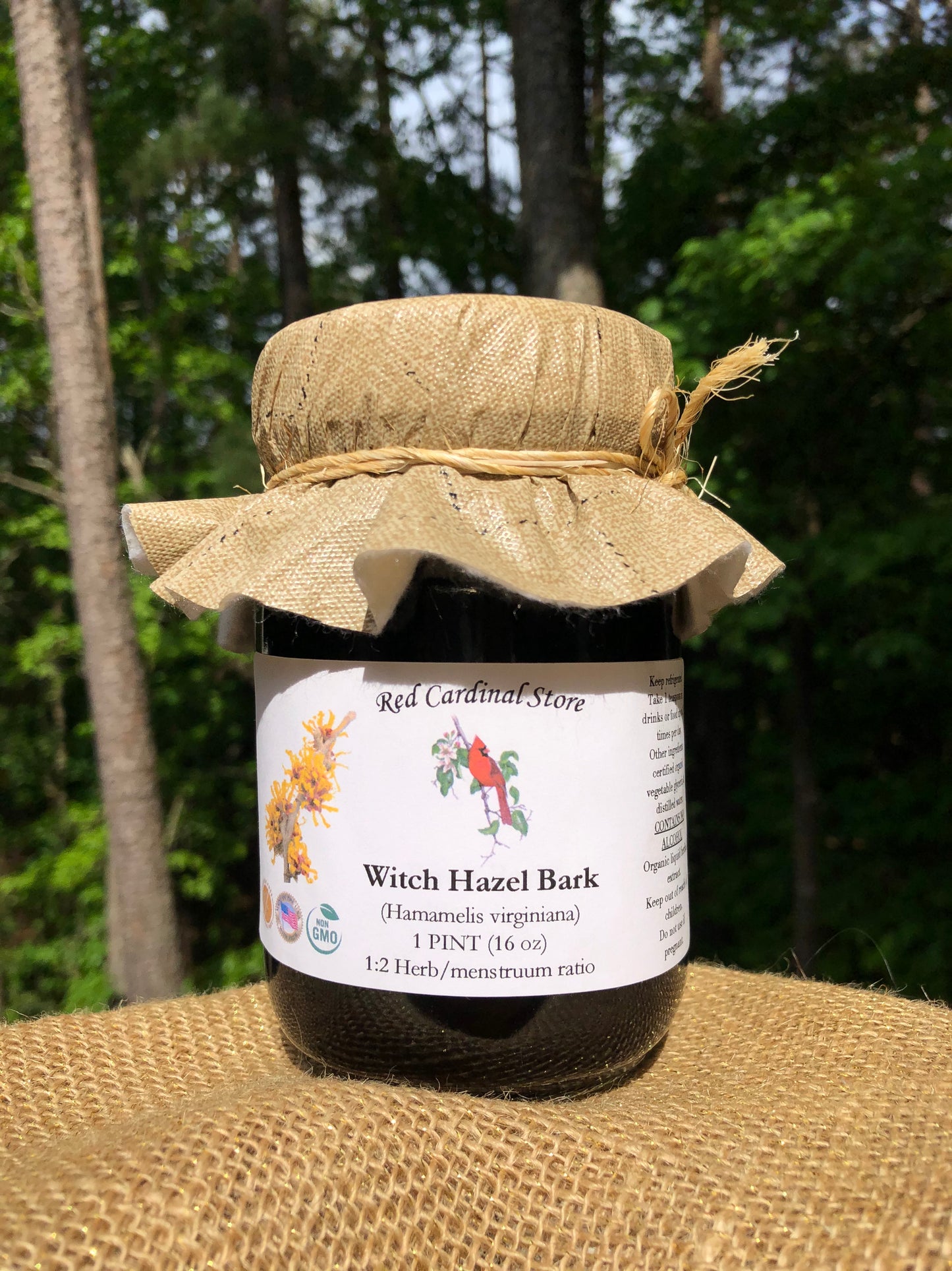 Witch Hazel Bark Tincture Herb Extract Double Extraction