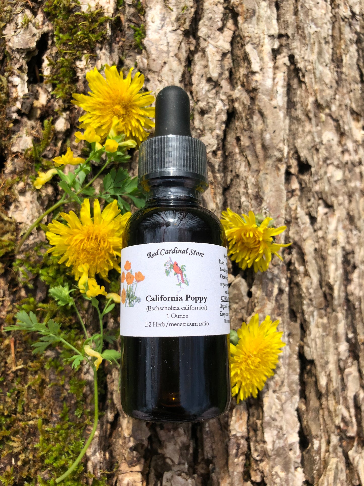California Poppy Tincture Herb Extract Double Extraction