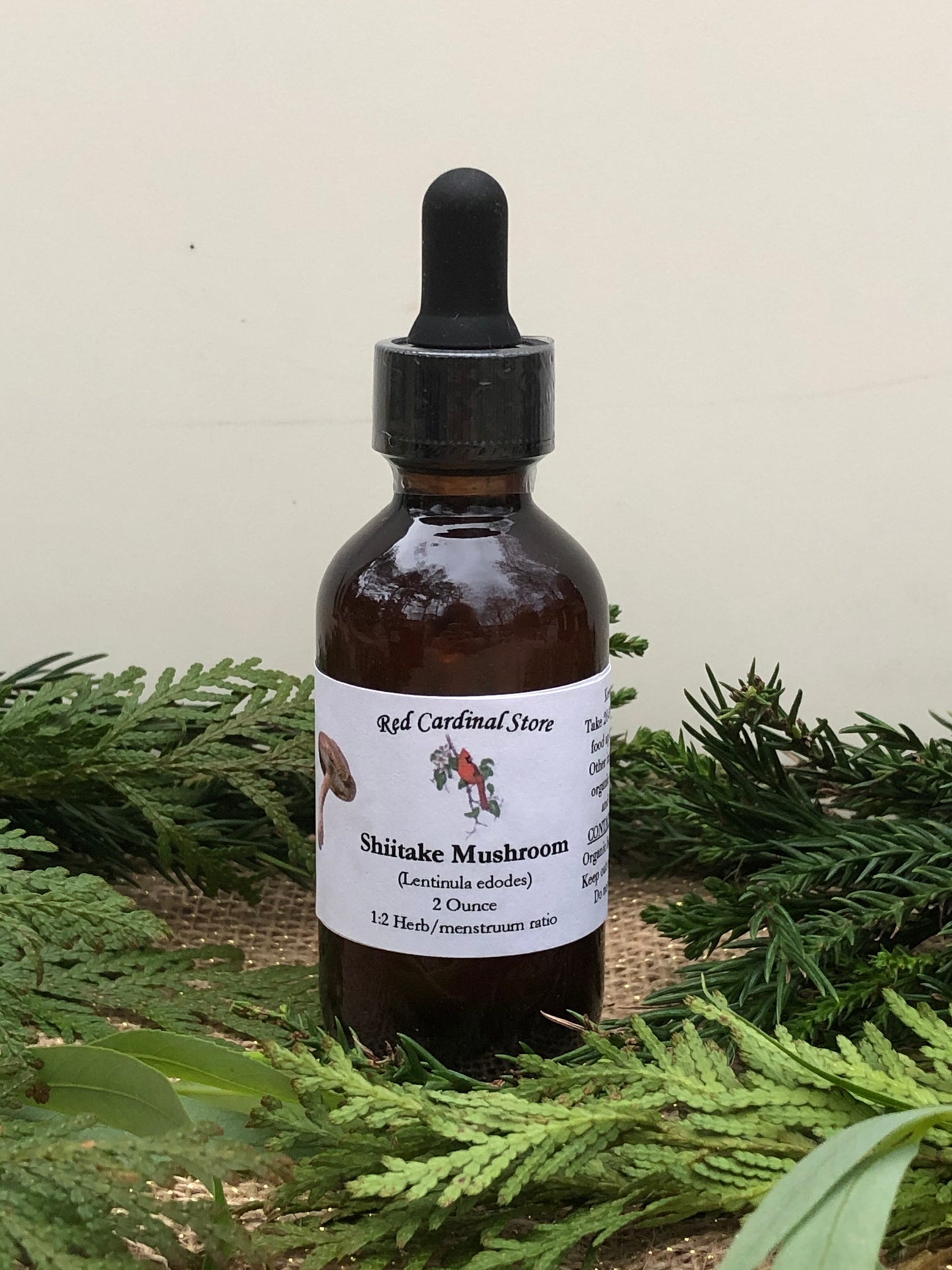 Shiitake Mushroom Tincture Herb Extract Double Extraction